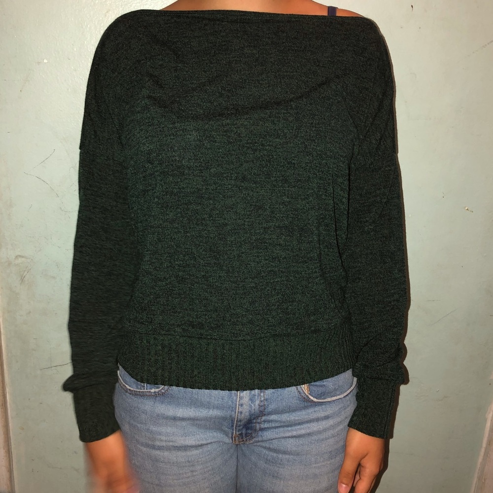 KNIT TOP/OFF SHO HUNTER